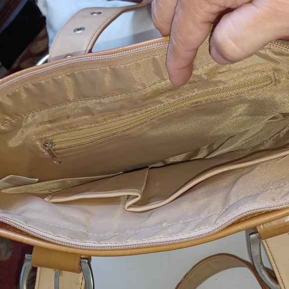 Vintage 80's Longaberger Homestead Shoulder Bag Purse Plaid Tan, 13x10x5 - Picture 6 of 7